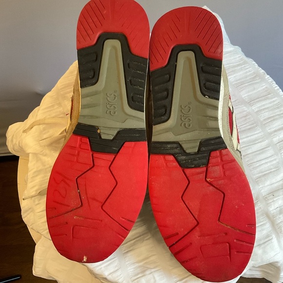 ASICS Gel Lyte 3 “Crane” Red/Gray Suede, Men’s Athletic Shoe, Size 11 - Picture 5 of 16